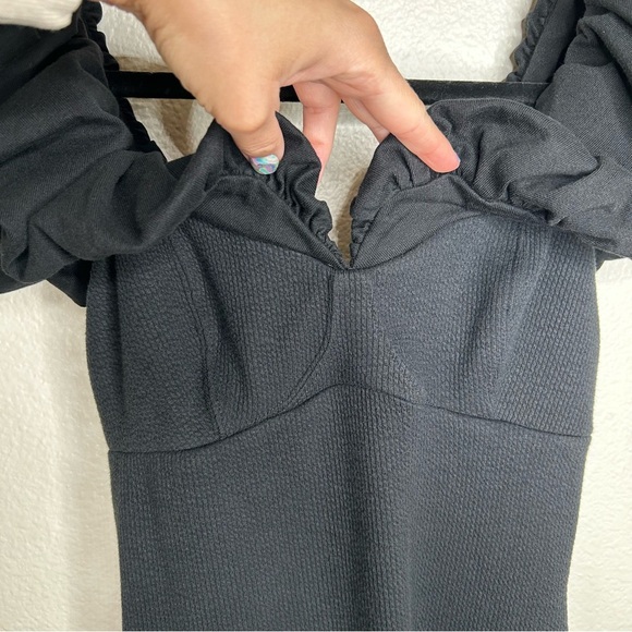 Free People Beach Talia Mini Dress black extra small - Picture 6 of 12